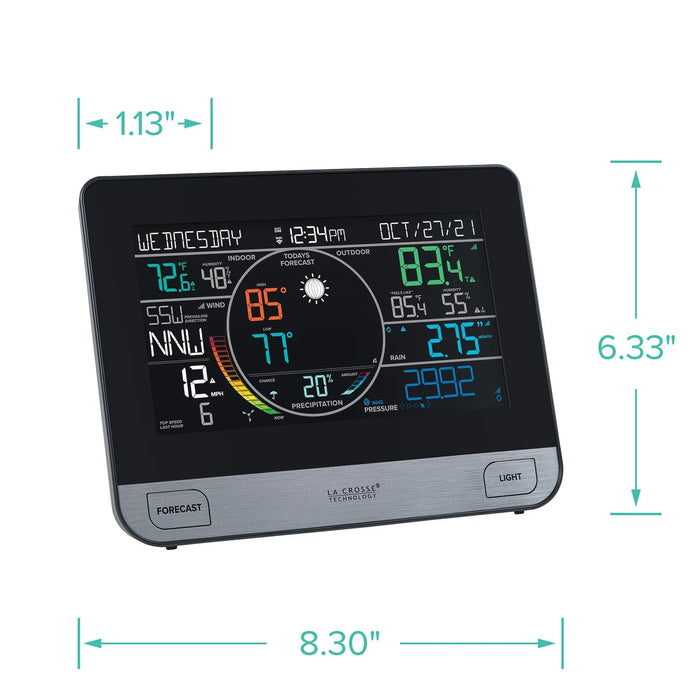 La Crosse Technology V61 (C75716) Complete Personal Remote Monitoring Wi-Fi Weather Station Dimensions