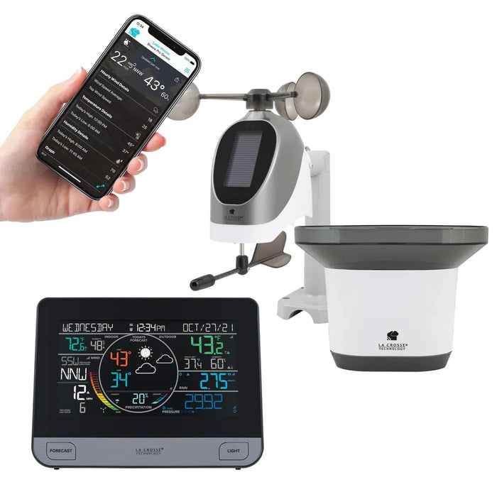 La Crosse Technology V61 (C75716) Complete Personal Remote Monitoring Wi-Fi Weather Station Full Set