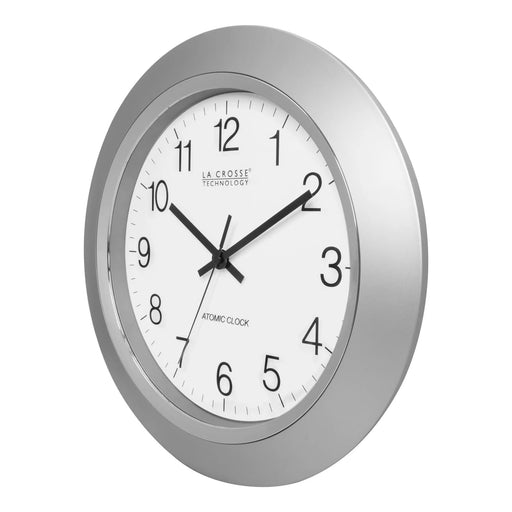 La Crosse Technology WT-3144S-INT 14-inch Atomic Wall Clock Body Side Profile Left
