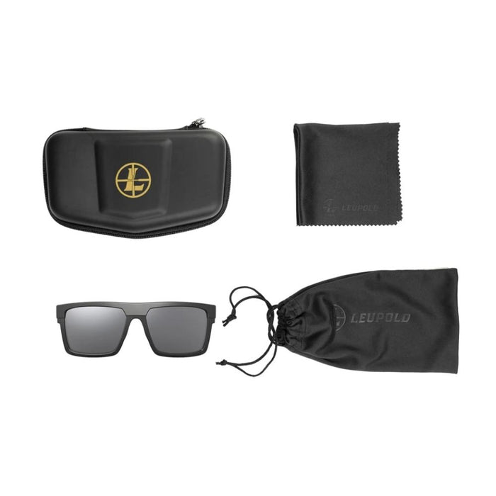 Leupold Becnara - Matte Black-Black, Shadow Gray Flash Eyewear Included Accessories