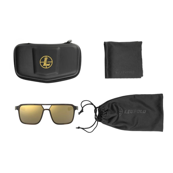 Leupold Bridger - Matte Tortoise, Bronze Mirror Package Inclusion