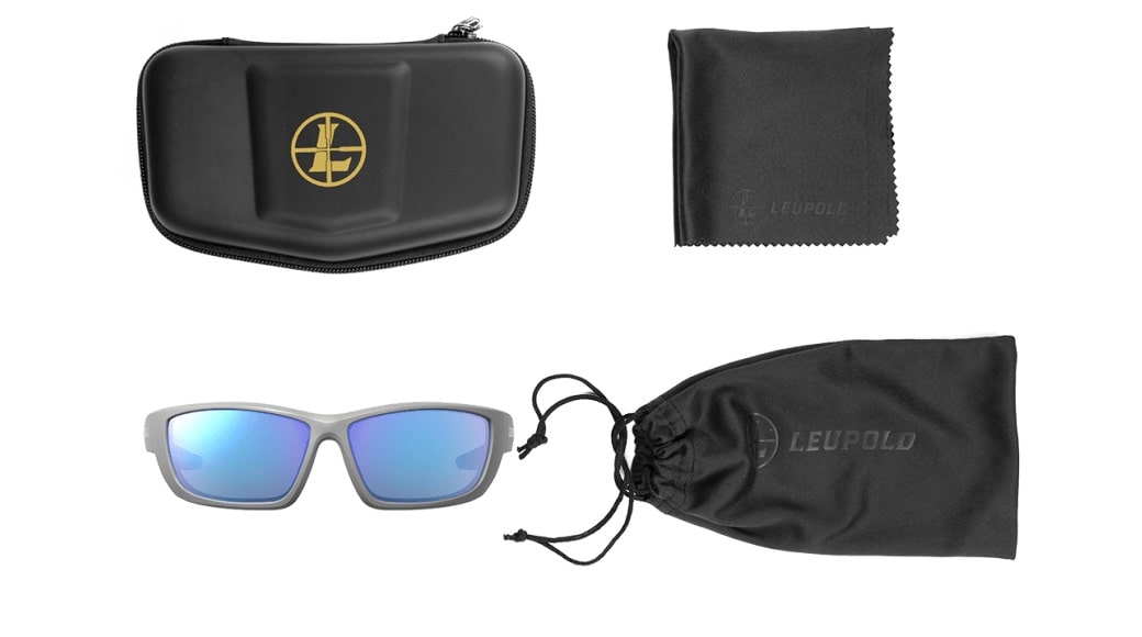 Leupold Cheyenne - Matte Gray, Blue Mirror Eyewear Included Accessories