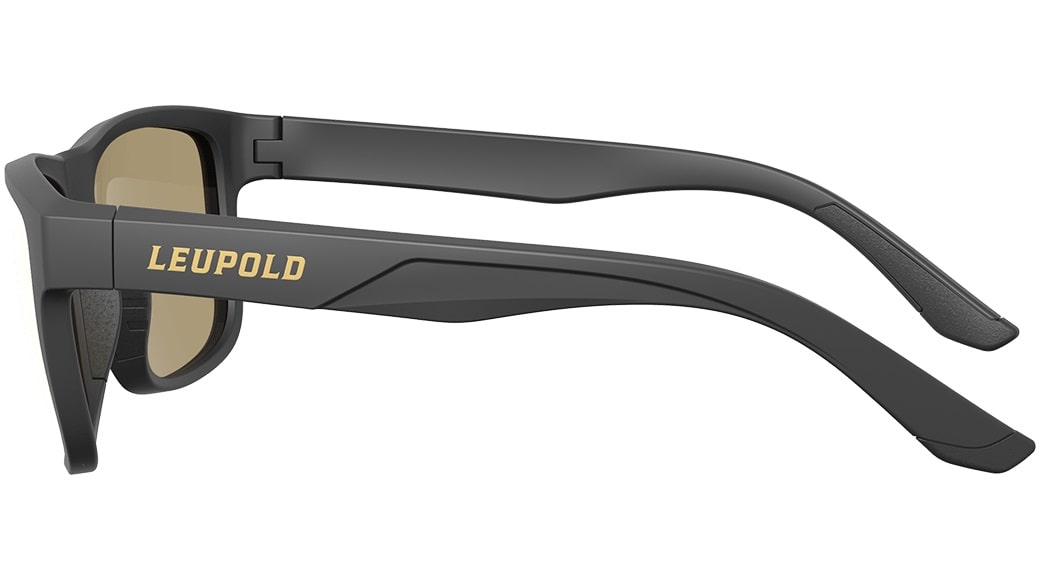 Leupold Katmai - Matte Black, Orange Mirror Eyewear Body Side Profile Left