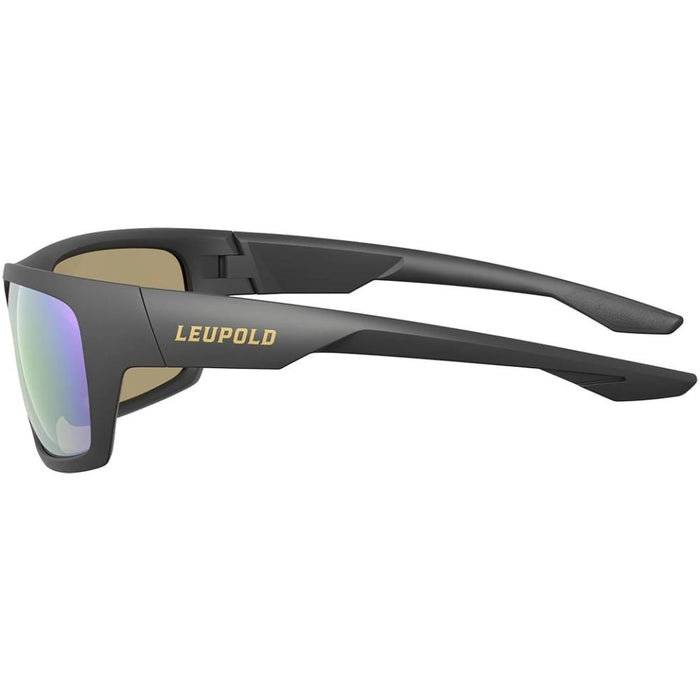 Leupold Packout - Matte Black, Emerald Mirror Eyewear Body Side Profile Left