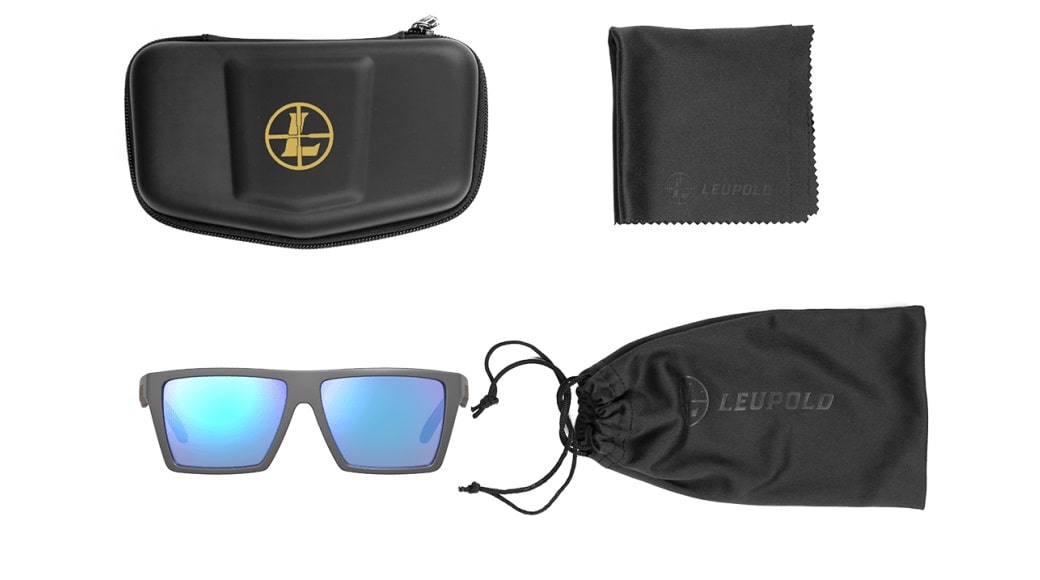Leupold Refuge - Dark Gray, Blue Mirror Eyewear Included Accessories