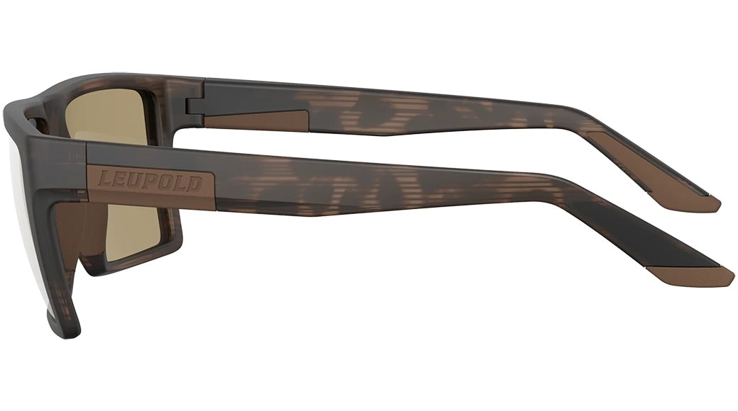Leupold Refuge - Matte Tortoise, Bronze Mirror Eyewear Body Side Profile Left