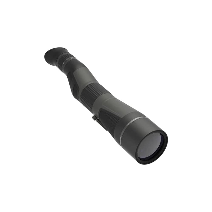 Leupold SX-4 Pro Guide HD Gen 2 20-60x85mm Straight Spotting Scope - 100-185680 with Winged Eyecups Front  Right Angle View Profile