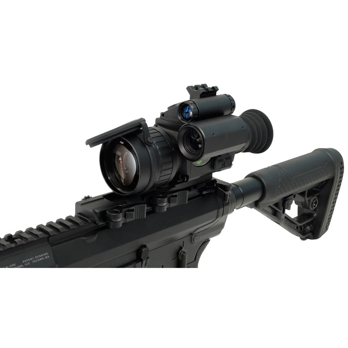 Luna Optics 6-36x50mm Digital Day / Night Vision Riflescopes with LRF - LN-QE-RS50-LRF Attached to a Rifle