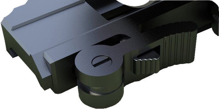 Luna Optics 6-36x50mm Gen 3 Digital Day-Night Riflescopes with 700m Laser Rangefinder Quick Detach Mount Levers and Release Button