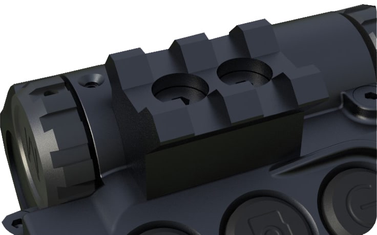 Luna Optics 6-36x50mm Gen 3 Digital Day-Night Riflescopes with 700m Laser Rangefinder Upper Accessory Rail 