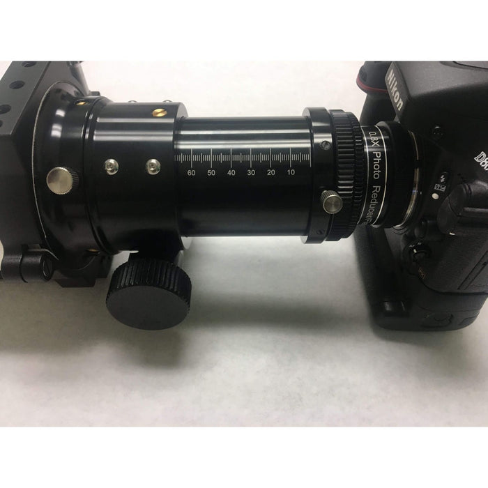 Lunt 0.8X Reducer/Field Flattener For Night Time Imaging With The MT80, MT100 & MT130 Attached to Camera