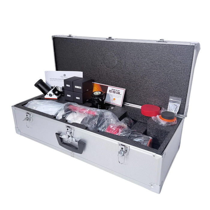 Lunt LS100MT Enhanced Kit - 100mm f/7 Universal Day & Night Modular Telescope - Inside Hard Case