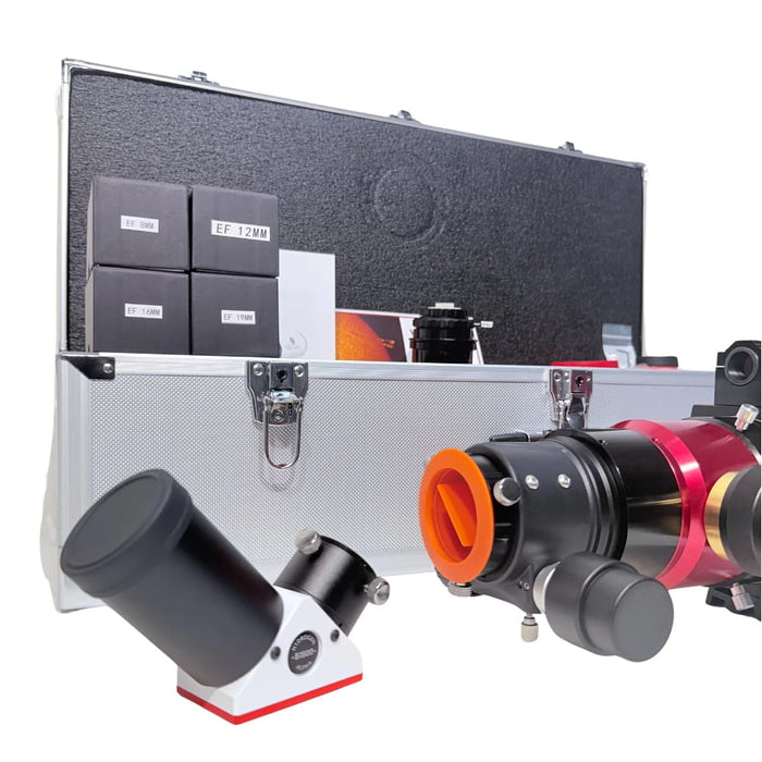 Lunt LS100MT Enhanced Kit - 100mm f/7 Universal Day & Night Modular Telescope - Set and Hard Case