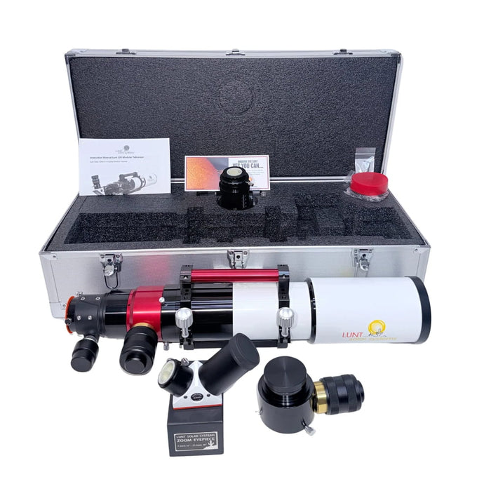 Lunt LS100MT Premium Kit - 100mm f/7 Double Stack Modular Telescope - Set and Hard Case