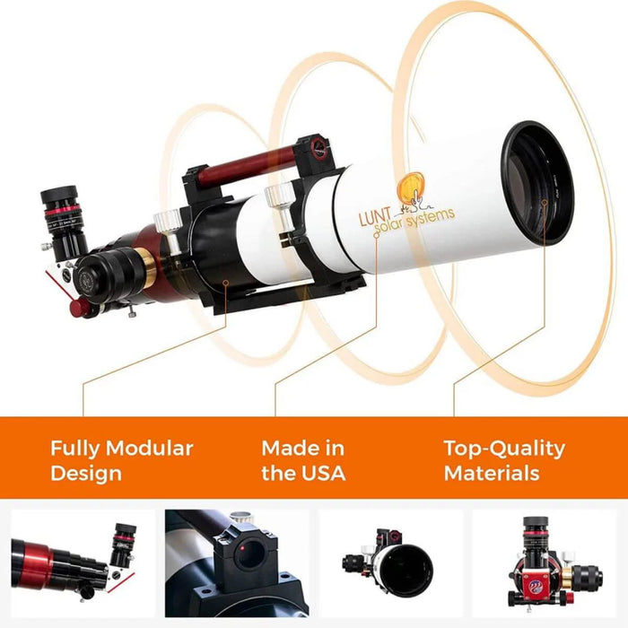 Lunt LS40THa Standard Kit - 40mm Dedicated Hydrogen-Alpha Solar Telescope - Features