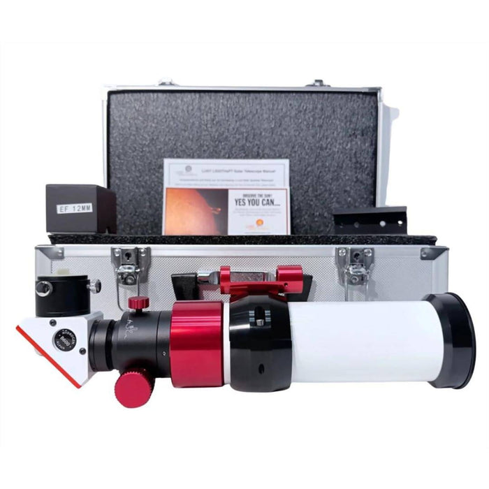 Lunt LS50THa Enhanced Kit - 50mm Dedicated Hydrogen-Alpha Solar Telescope with Hard Case