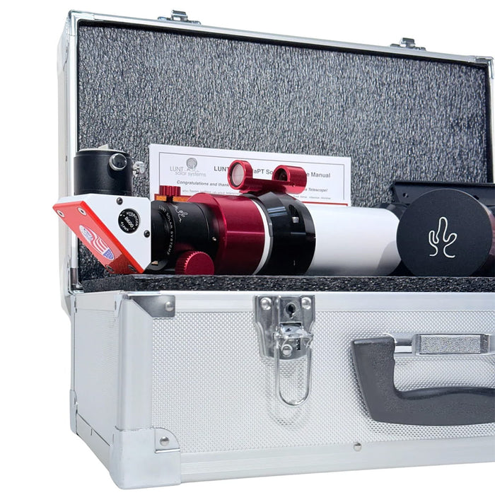 Lunt LS50THa Premium Kit - 50mm Dedicated Hydrogen-Alpha Solar Telescope - in Hard Case Focused