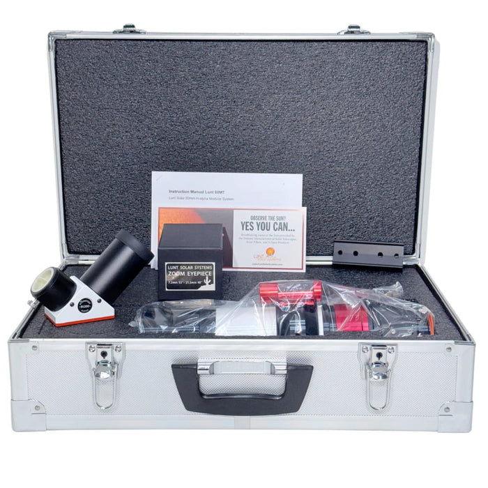 Lunt LS60MT Enhanced Kit - 60mm f/6 Universal Day & Night Modular Telescope - Hard Case