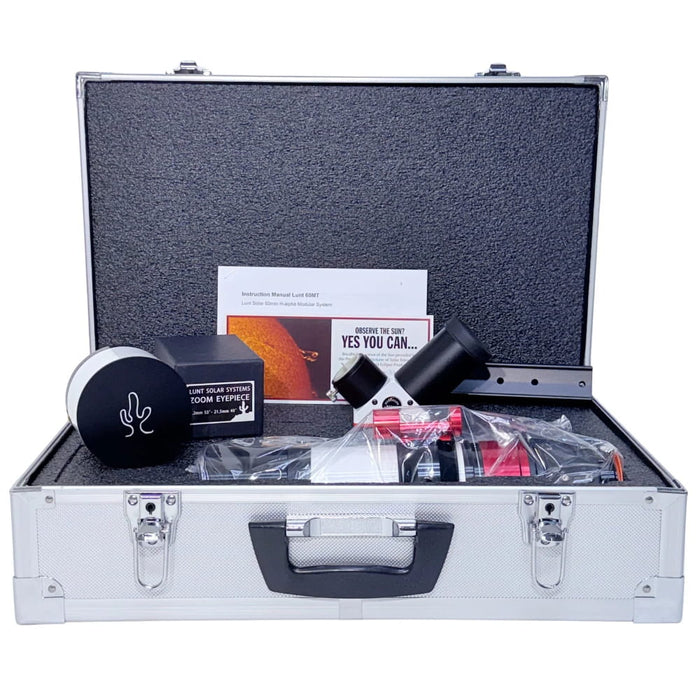 Lunt LS60MT Premium Kit - 60mm f/6 Double Stack Modular Telescope - Hard Case