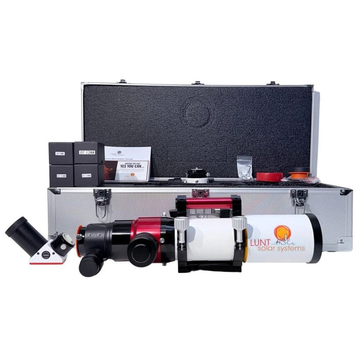 Lunt LS80MT Enhanced Kit - 80mm f/7 Hydrogen-Alpha Solar Telescope - Hard Case