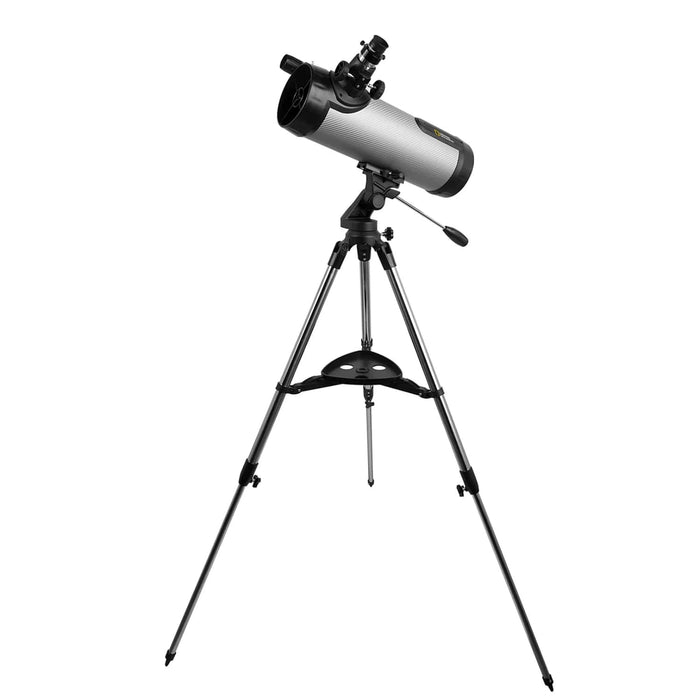 National Geographic 114mm Reflector Telescope with APP in Silver Mounted on Tripod