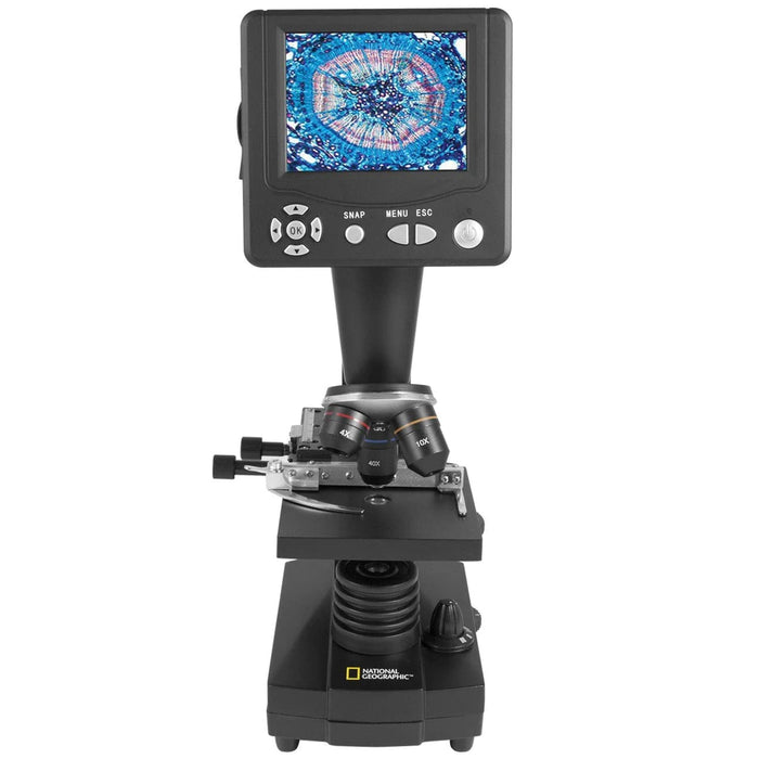 National Geographic 40x-1600x LCD Microscope Body Front Profile
