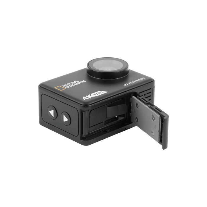 National Geographic 4K Waterproof Action Camera with WiFi Up and Down Button