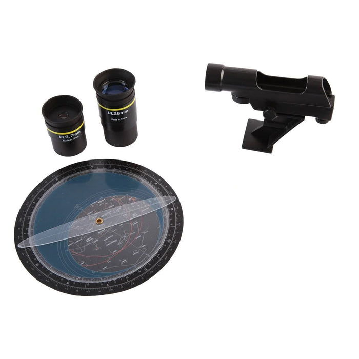 National Geographic NG114mm Newtonian Telescope with EQ Mount Standard Package Accessories