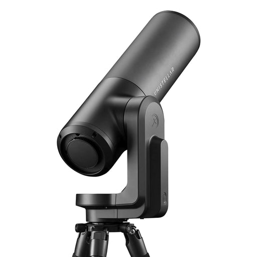 Open Box Unistellar eQuinox 2 and Backpack Smart Digital Reflector Telescope Body Pointing Upward