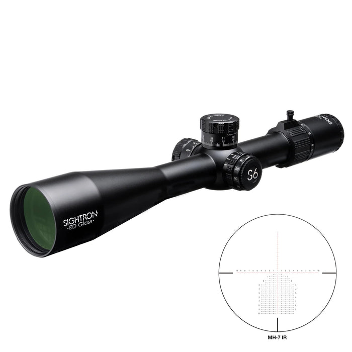 Sightron S6 5-30x56mm ED FFP IR MH-7 Zero Stop Riflescope