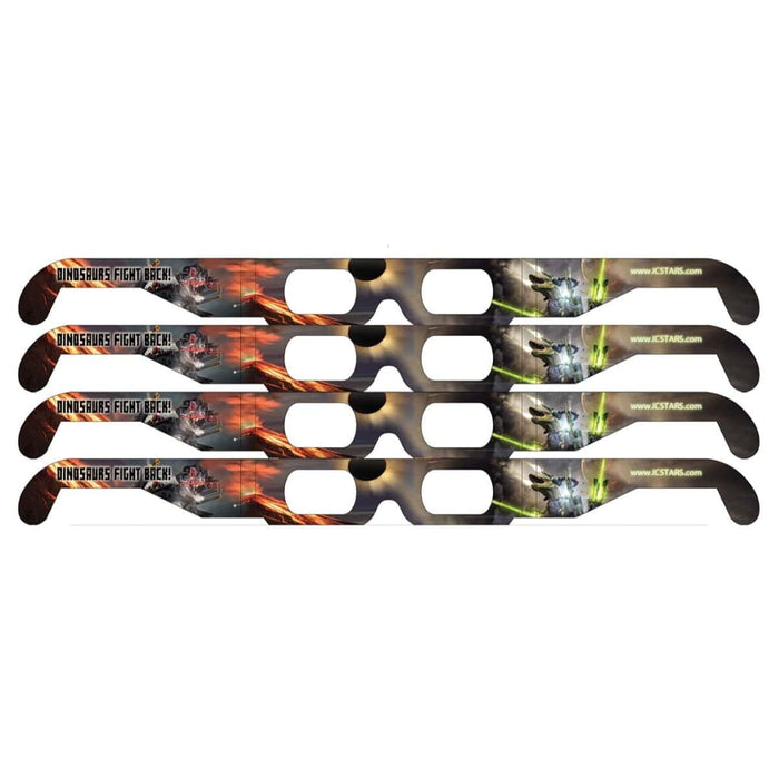 Set of Daystar Dinosaurs Fight Back! Style Funner Eclipse Solar Glasses