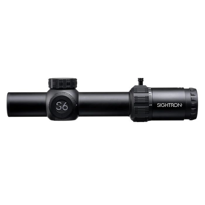 Sightron S6 1-6x24mm FFP LRT Riflescope - Left Side View Profile