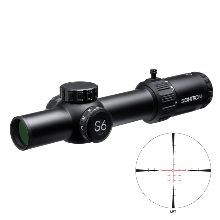 Sightron S6 1-6x24mm FFP LRT Riflescope - and LRT Reticle