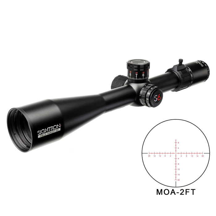 Sightron S6 10-60x56mm ED FT MOA-2FT Field Target - and MOA-2FT Reticle
