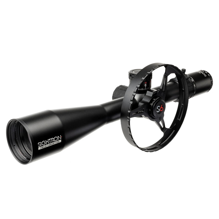 Sightron S6 10-60x56mm ED FT MOA-2FT Field Target Wheel Bundle