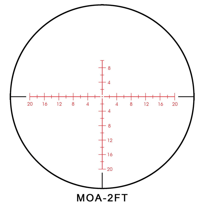 Sightron S6 10-60x56mm ED FT MOA-2FT Snap Focus Riflescope - MOA-2FT Reticle