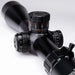 Sightron S6 10-60x56mm ED MOA-BD Bench Rest Riflescope - Angled Close-Up of Elevation and Windage Adjustment Turrets