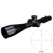 Sightron S6 10-60x56mm ED MOA-BD Bench Rest Riflescope - Angled Riflescope Product View with MOA-BD Reticle Illustration