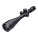 Sightron SIII 8-32x56mm SFP MOA-2 Long Range Riflescope - Angled Front View Showing The 56mm Objective Lens, Matte Black Scope Body, And Central Adjustment Turrets