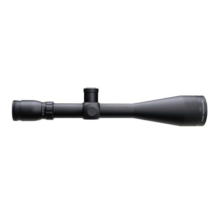Sightron SIII 8-32x56mm SFP MOA-2 Long Range Riflescope - Full Side Profile Showing The 8-32x Magnification Riflescope, 30mm Main Tube, Objective Bell, And Rear Eyepiece
