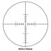 Sightron SIII 8-32x56mm SFP MOA-2 Long Range Riflescope - MOA-2 Second Focal Plane Reticle Diagram Showing Fine Crosshairs With Horizontal And Vertical MOA Hash Marks