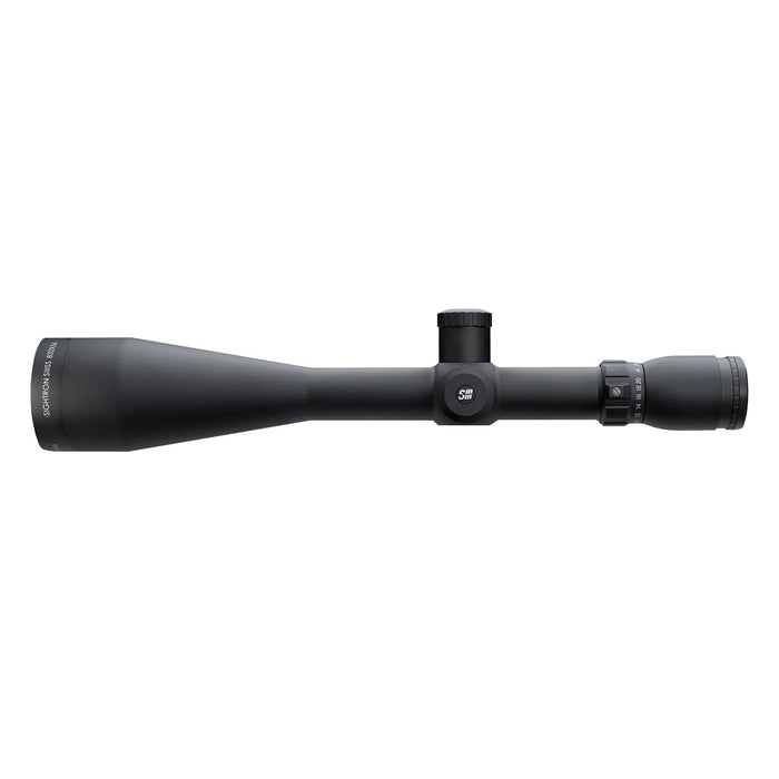Sightron SIII 8-32x56mm SFP MOA-2 Long Range Riflescope - Opposite Side Profile Showing The Long Range Riflescope, Central Turret Housing, Objective Lens, And Eyepiece