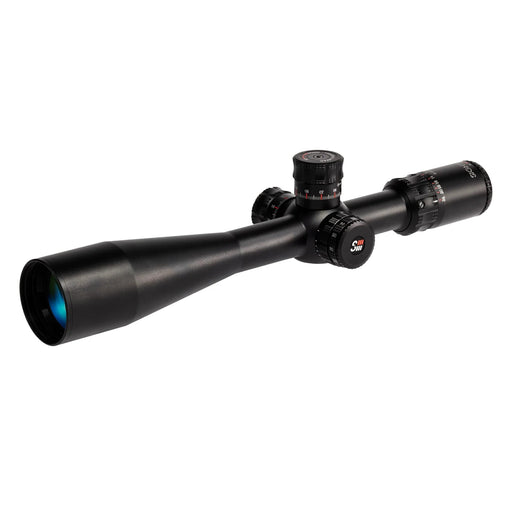 Sightron SIII PLR 6-24x50mm IR MOA-H FFP Zero Stop Riflescope - Black 6-24x50mm Riflescope with 50mm Objective Lens, Precision Turrets and Magnification Ring, Angled Product View