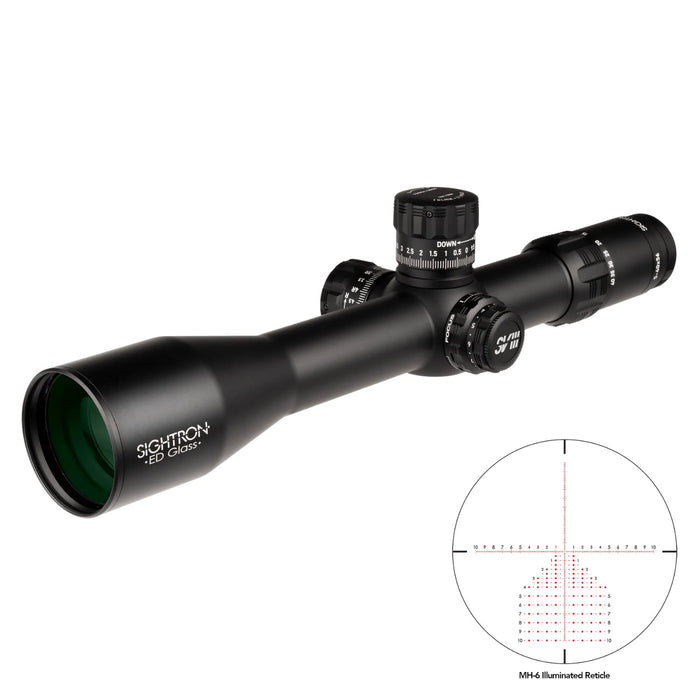 Sightron SVIII 5-40x56mm ED MH-6 FFP IR Zero Stop Riflescope - wit MH-6 Reticle