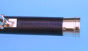 Stanley London 19-Inch Engravable Leather Sheathed Brass Desktop Harbormaster Telescope Body