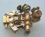 Stanley London Antique Patina 4-Inch Brass Sextant Body Eyepiece