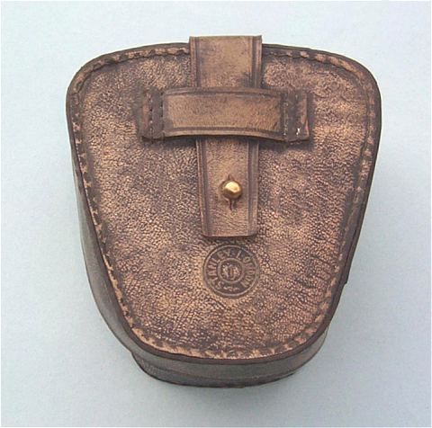 Stanley London Antique Patina 4-Inch Brass Sextant Leather Case