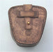 Stanley London Antique Patina 4-Inch Brass Sextant Leather Case