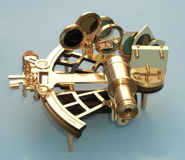 Stanley London C. Plath Reproduction Micrometer Drum Sextant Body Eyepiece and Scale