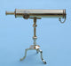 Stanley London Engravable 10-inch Victorian Polished Brass Desk Telescope